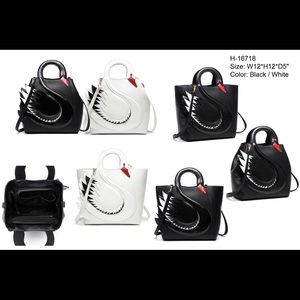 Serena Swan Satchel Tote Bag